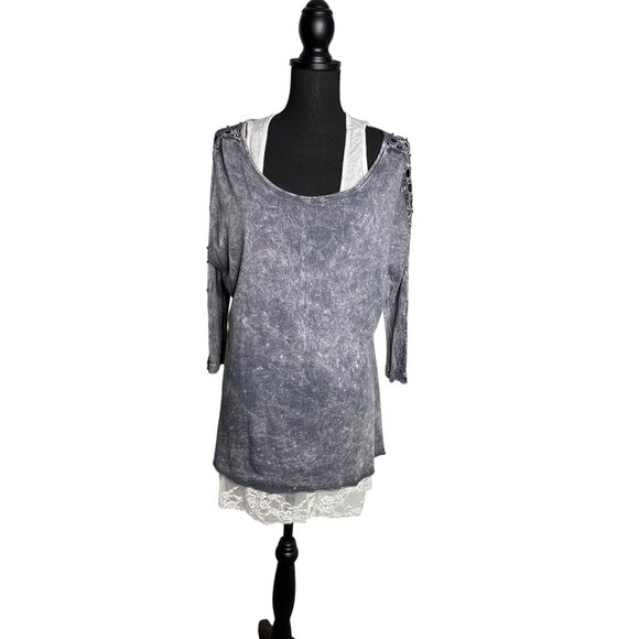 Nature Art by Lynn Yang Women's Bohemian Lagenlook Tunic L - Picture 1 of 12